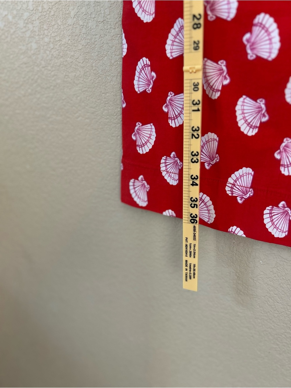 Maeve Colette High-Rise Red Shell Printed Cropped Wide-Leg Pants Size 28 - Picture 7 of 10